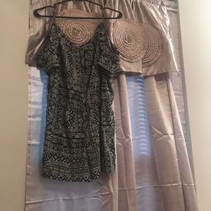 A black and white romper